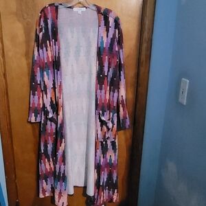 LuLaRoe Multicolor Geometric Cardigan